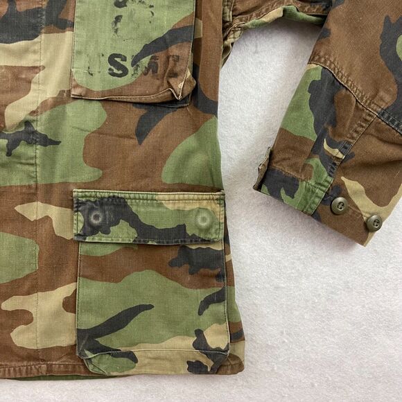 Military Surplus USMC Uniform Shirt Adult Small Woodland Camouflage LARP Shacket - Picture 10 of 15